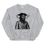 Light Grey sweatshirt with a black image of "Blackbeard the Pirate" this was published in Defoe, Daniel; Johnson, Charles (1736 - although Angus Konstam says the image is circa 1726)