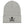 Grey beanie hat with Jack Rackham pirate flag represented as a black skull above two black crossed swords, which contributed to the popularization of pirates worldwide