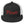 Stylish trucker cap with word "Pirate" written horizontally in IM Fell font on the front of cap. Cap brim is black, front of cap is black, sides of cap are white. All lettering is in Red.