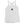 White racerback tank top with black Jack Rackham pirate flag represented as a black skull above two black crossed swords, which contributed to the popularization of pirates worldwide