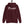Maroon unisex Hoodie with word "Pirate" written horizontally in IM Fell font on the front and back of the hoodie. Lettering is in white.