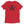 Red unisex short sleeve t-shirt with Jack Rackham pirate flag represented as a black skull above two black crossed swords, which contributed to the popularization of pirates worldwide.