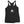 Black racerback tank top with Henry Every pirate flag which depicts a white skull in profile wearing a kerchief and an earring, above a saltire of two white crossed bone