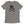 Dark grey unisex short sleeve t-shirt with Henry Every pirate flag which depicts a black skull in profile wearing a kerchief and an earring, above a saltire of two black crossed bones