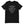 Black unisex t-shirt with wording in white, "Sleep on Land, Live on Water" written in black artistic lettering on front. Underneath this is very small semi circle stating "Mutineer Bay" centered with small anchor. All lettering and images are in white.