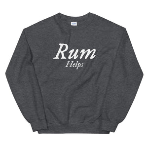 "Rum Helps" Unisex Sweatshirt - Mutineer Bay