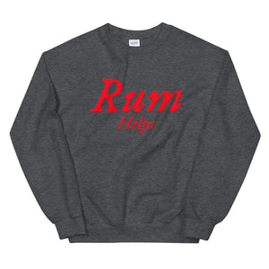 "Rum Helps" Unisex Sweatshirt - Mutineer Bay