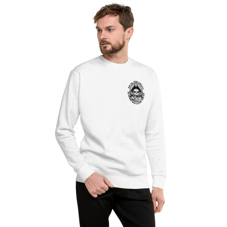 "Victory & Rum" Unisex Fleece Pullover - Mutineer Bay